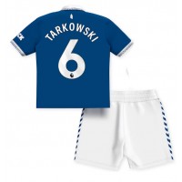 Everton James Tarkowski #6 Hemmaställ Barn 2023-24 Korta ärmar (+ Korta byxor)